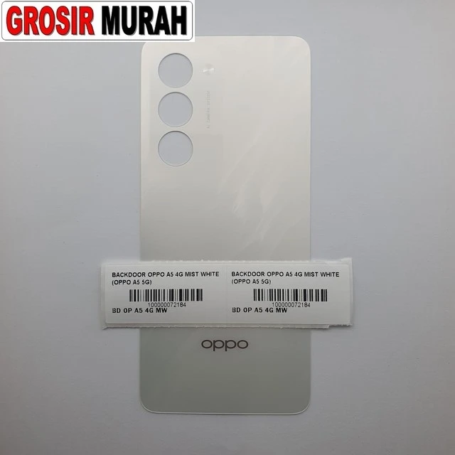 Backdoor Oppo A5 4g Mist White (oppo A5 5g) ready stock harga grosir sparepart HP Libra Jaya