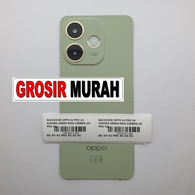 Backdoor Oppo A5 Pro 4g Aurora Green Ring Camera (a5 Pro 5g) ready stock harga grosir sparepart HP Libra Jaya