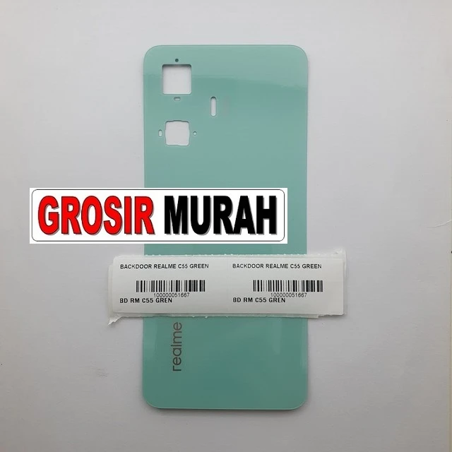 Backdoor Realme C55 Green ready stock harga grosir sparepart HP Libra Jaya