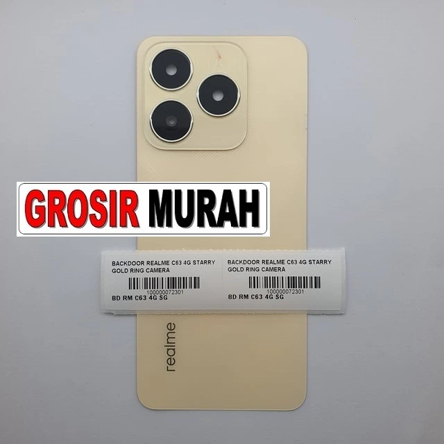 Backdoor Realme C63 4g Starry Gold Ring Camera ready stock harga grosir sparepart HP Libra Jaya