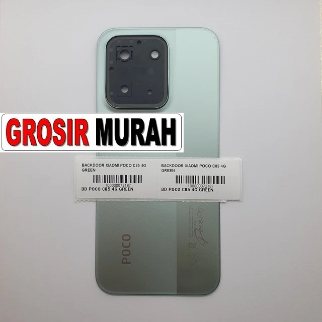 Backdoor Xiaomi Poco C85 4g Green ready stock harga grosir sparepart HP Libra Jaya