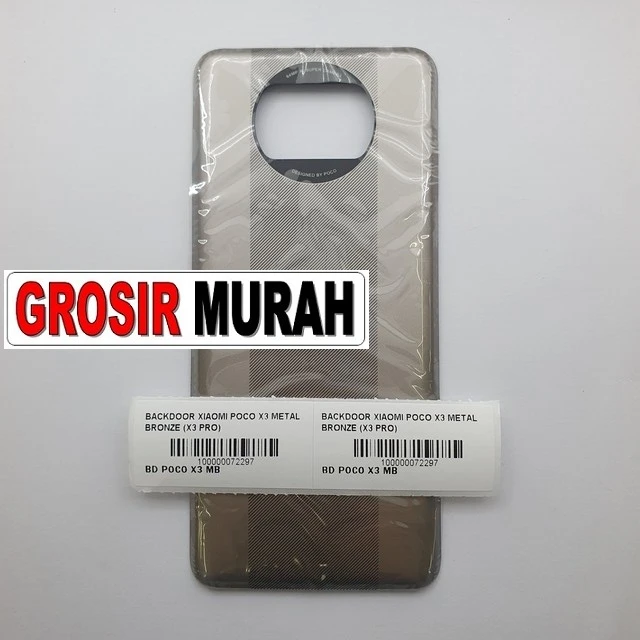 Backdoor Xiaomi Poco X3 Metal Bronze (x3 Pro) ready stock harga grosir sparepart HP Libra Jaya