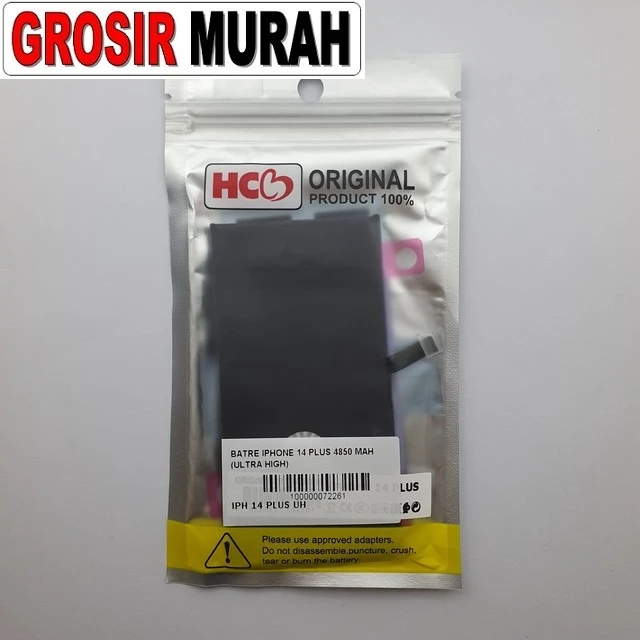 Batre Iphone 14 Plus 4850 Mah (ultra High) ready stock harga grosir sparepart HP Libra Jaya