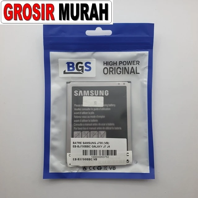 Batre Samsung J700 (vb) Eb-bj700bbc Galaxy J7 J4 ready stock harga grosir sparepart HP Libra Jaya