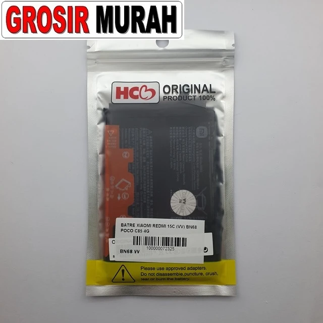 Batre Xiaomi Redmi 15c (vv) Bn68 Poco C85 4g ready stock harga grosir sparepart HP Libra Jaya