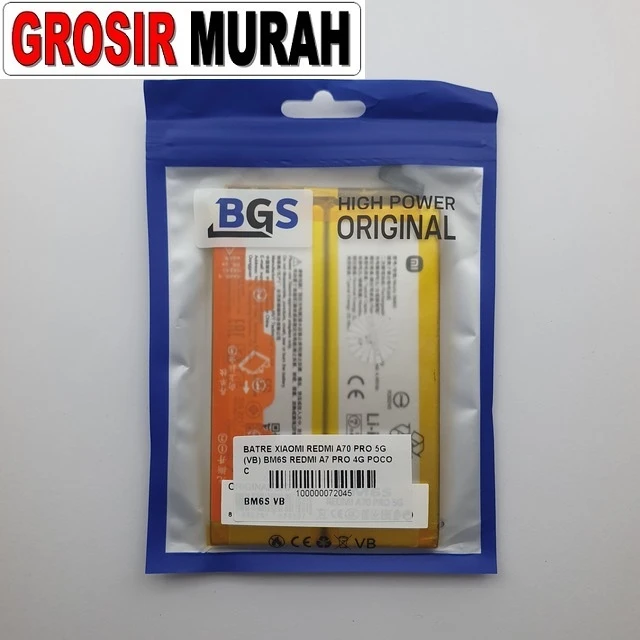Batre Xiaomi Redmi A70 Pro 5g (vb) Bm6s Redmi A7 Pro 4g Poco C81 Pro ready stock harga grosir sparepart HP Libra Jaya