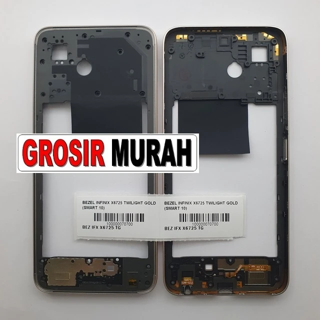 Bezel Infinix X6725 Twilight Gold (smart 10) ready stock harga grosir sparepart HP Libra Jaya