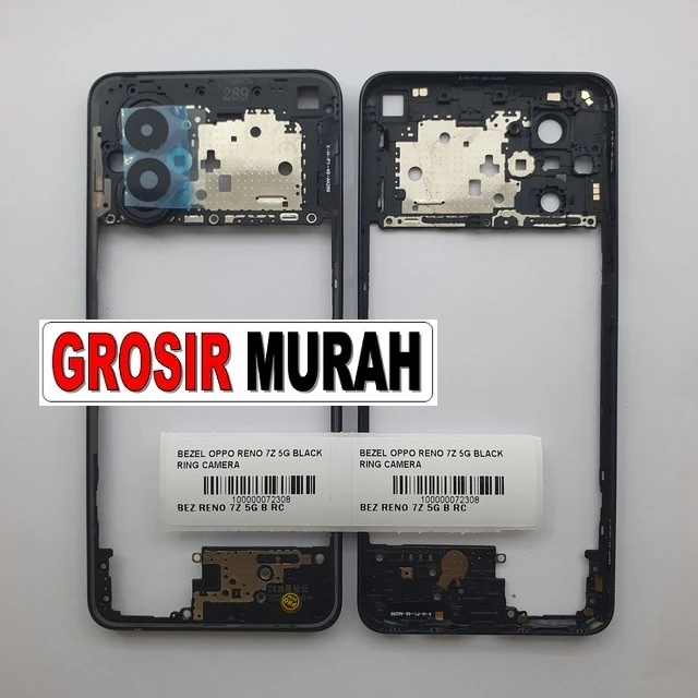 Bezel Oppo Reno 7z 5g Black Ring Camera ready stock harga grosir sparepart HP Libra Jaya