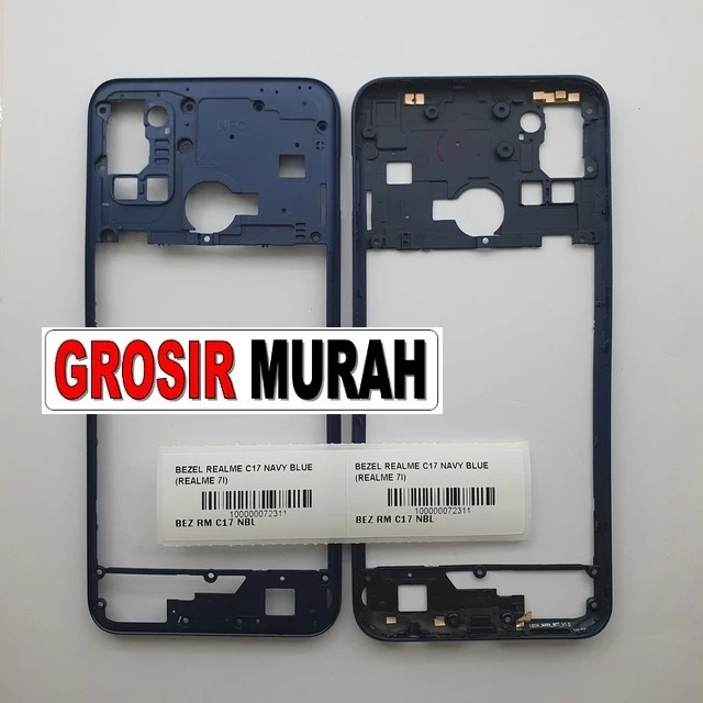 Bezel Realme C17 Navy Blue (realme 7i) ready stock harga grosir sparepart HP Libra Jaya