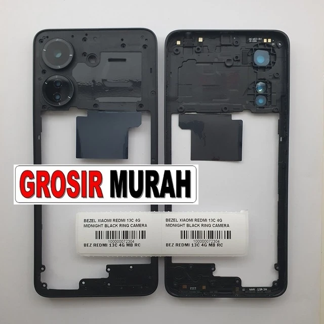 Bezel Xiaomi Redmi 13c 4g Midnight Black Ring Camera ready stock harga grosir sparepart HP Libra Jaya