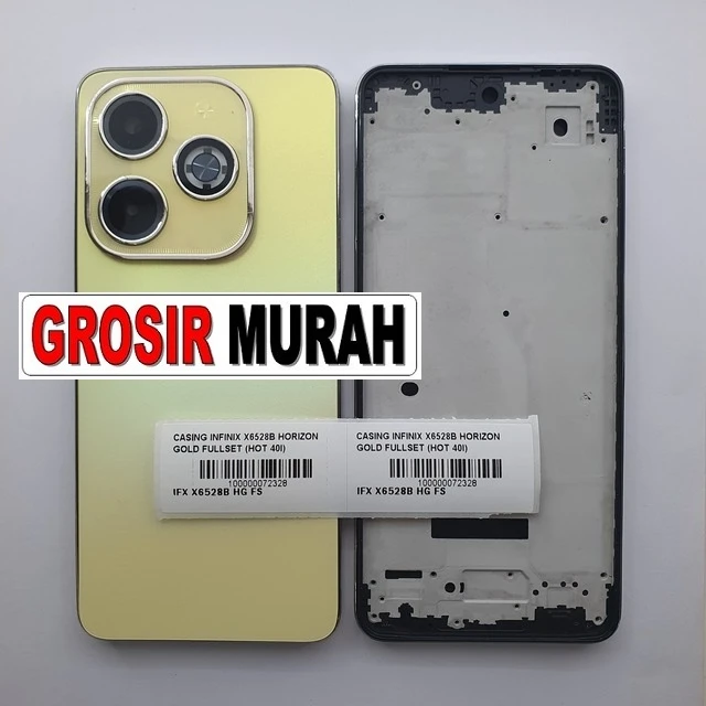 Casing Infinix X6528b Horizon Gold Fullset (hot 40i) ready stock harga grosir sparepart HP Libra Jaya