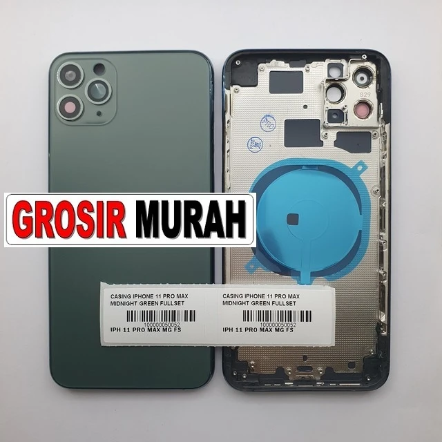 Casing Iphone 11 Pro Max Midnight Green Fullset ready stock harga grosir sparepart HP Libra Jaya