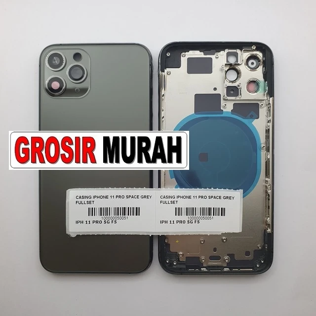 Casing Iphone 11 Pro Space Grey Fullset ready stock harga grosir sparepart HP Libra Jaya