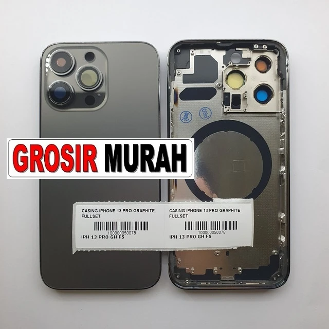 Casing Iphone 13 Pro Graphite Fullset ready stock harga grosir sparepart HP Libra Jaya