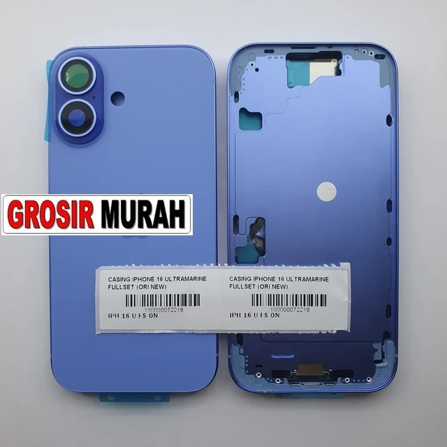 Casing Iphone 16 Ultramarine Fullset (ori New) ready stock harga grosir sparepart HP Libra Jaya