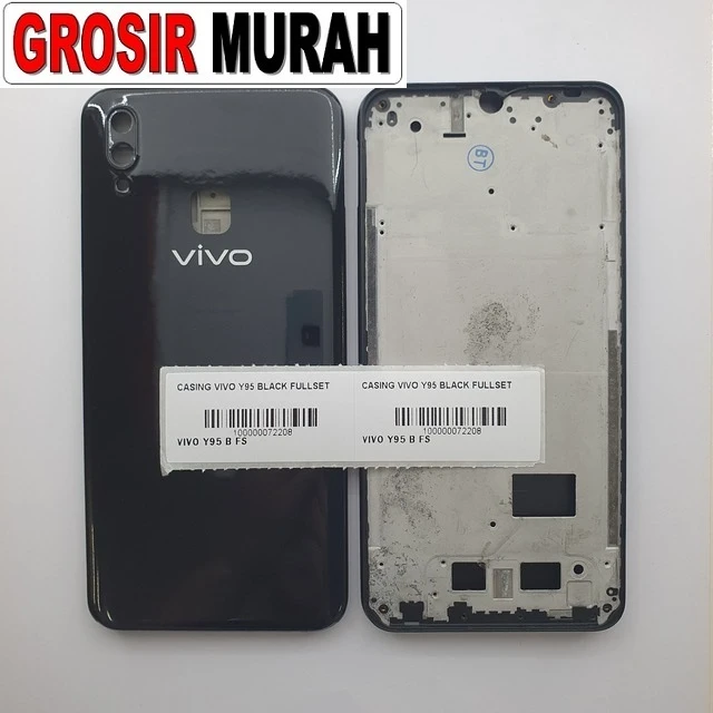 Casing Vivo Y95 Black Fullset ready stock harga grosir sparepart HP Libra Jaya