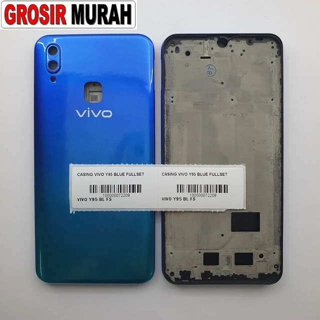 Casing Vivo Y95 Blue Fullset ready stock harga grosir sparepart HP Libra Jaya