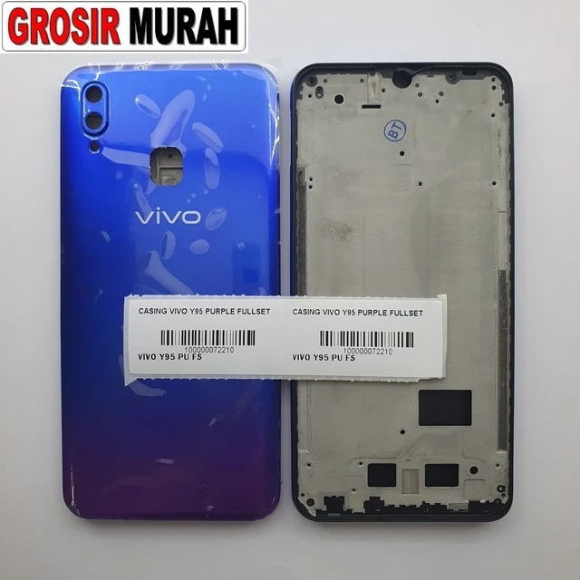 Casing Vivo Y95 Purple Fullset ready stock harga grosir sparepart HP Libra Jaya
