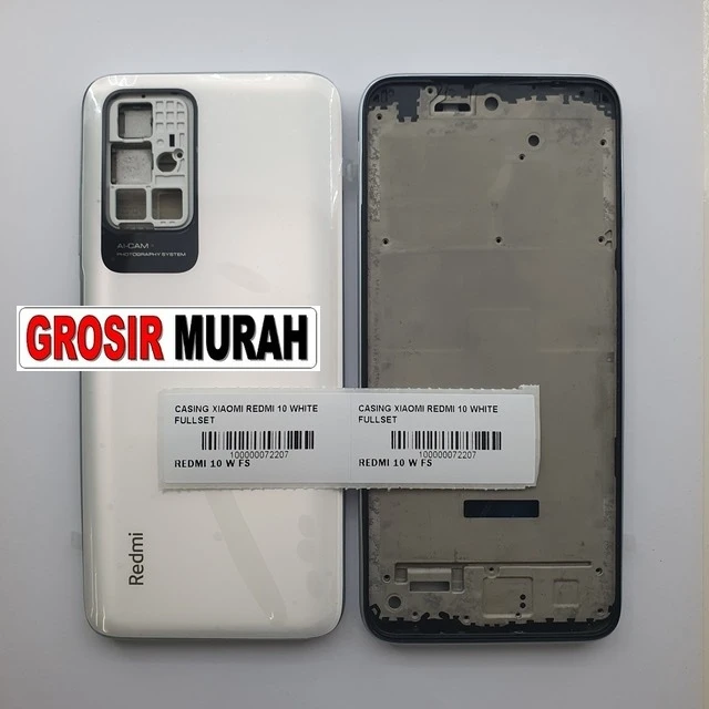 Casing Xiaomi Redmi 10 White Fullset ready stock harga grosir sparepart HP Libra Jaya