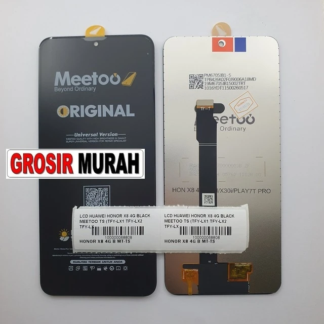 Lcd Honor X8 4g Black Meetoo Ts (tfy-lx1 Tfy-lx2 Tfy-lx3) ready stock harga grosir sparepart HP Libra Jaya
