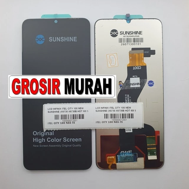 Lcd Infinix Itel City 100 New Sunshine (x6730 X6730b Hot 60i 5g Itel A100 Spark 40 5g Spark Go 5g ready stock harga grosir sparepart HP Libra Jaya