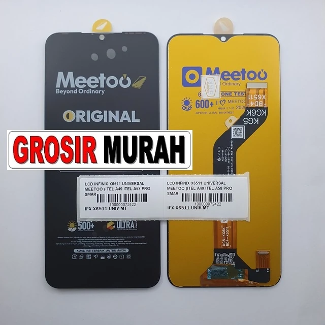 Lcd Infinix X6511 Universal Meetoo (itel A49 Itel A58 Pro Smart 6 Smart 6 Nfc) ready stock harga grosir sparepart HP Libra Jaya