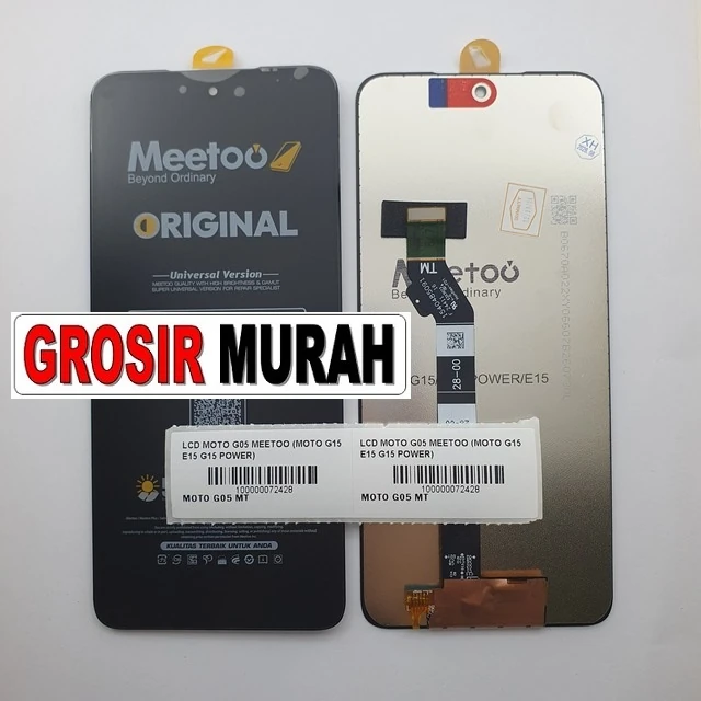 Lcd Moto G05 Meetoo (moto G15 E15 G15 Power) ready stock harga grosir sparepart HP Libra Jaya