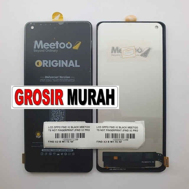 Lcd Oppo Find X2 Black Meetoo Ts Not Fingerprint (find X2 Pro Oneplus 8 Pro) ready stock harga grosir sparepart HP Libra Jaya