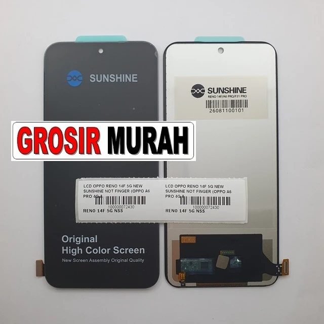 Lcd Oppo Reno 14f 5g New Sunshine Not Finger (oppo A6 Pro 4g A6 Pro 5g F31 Pro 5g Realme 15t ready stock harga grosir sparepart HP Libra Jaya