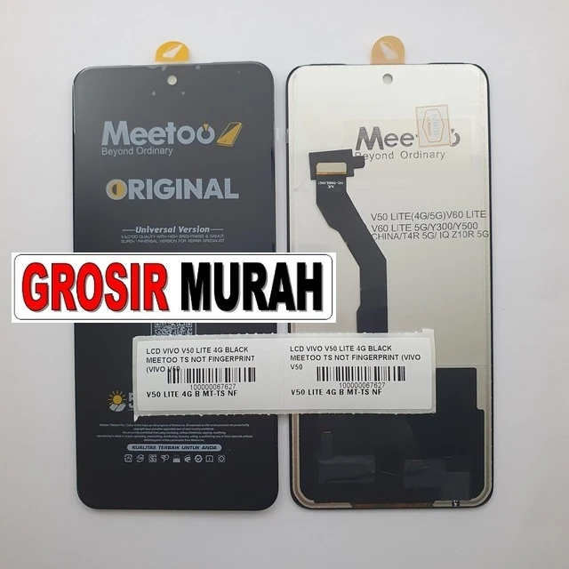 Lcd Vivo V50 Lite 4g Black Meetoo Ts Not Fingerprint (vivo V50 Lite 5g Y300 V60 Lite 5g Z10r 5g) ready stock harga grosir sparepart HP Libra Jaya