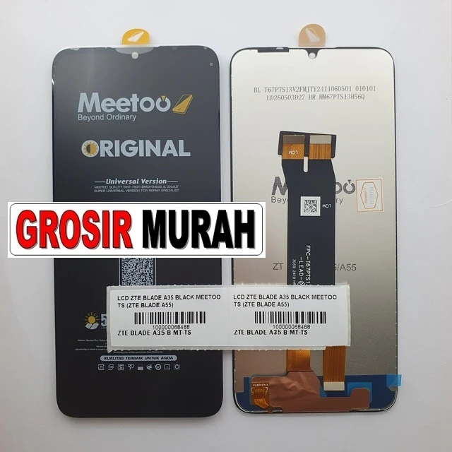 Lcd Zte Blade A35 Black Meetoo Ts (zte Blade A55) ready stock harga grosir sparepart HP Libra Jaya