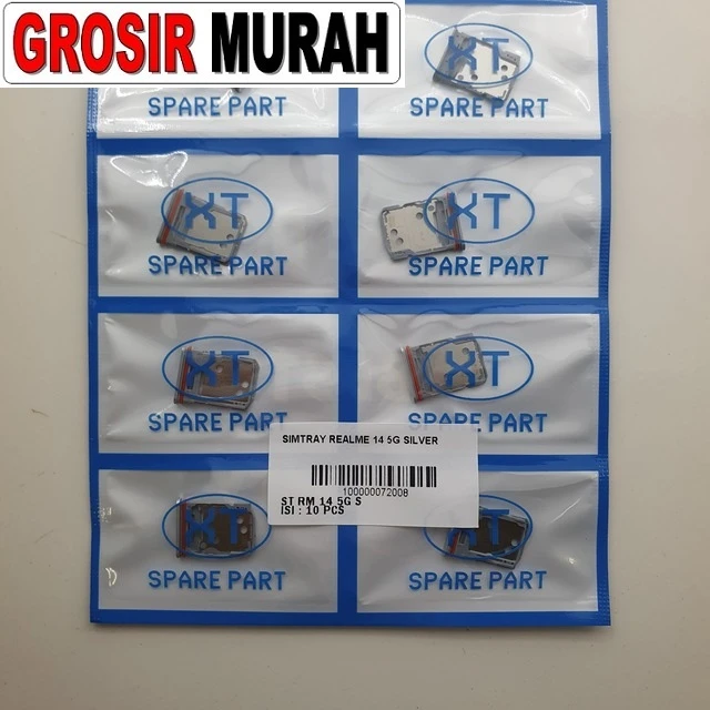 Simtray Realme 14 5g Silver ready stock harga grosir sparepart HP Libra Jaya