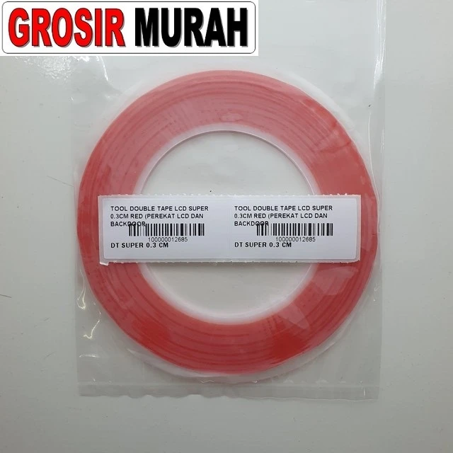 Tool Double Tape Lcd Super 0.3cm Red (perekat Lcd Dan Backdoor) ready stock harga grosir sparepart HP Libra Jaya