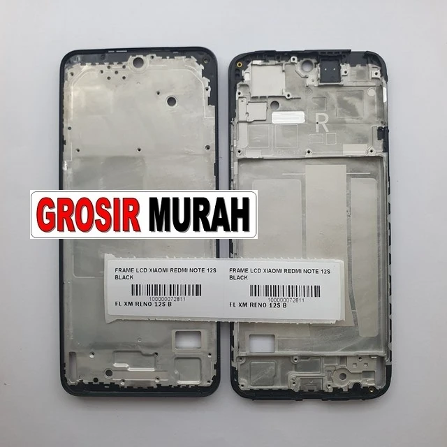 Frame Lcd Xiaomi Redmi Note 12s Black ready stock harga grosir sparepart HP Libra Jaya